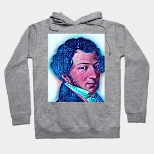 Gioachino Rossini Snowy Portrait | Gioachino Rossini Artwork 13 Hoodie